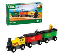BRIO World - 33722 - Train Safari - pour Circuit de Train en Bois - Action de Jeu sans Pile - Système d'attache aimantée - Jouet pour garçons et Filles dès 3 Ans Multicolore