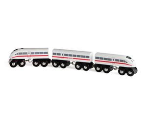 BRIO World - 33748 - TGV avec Son - Train manuel avec klaxon - Pour circuit de train en bois - Système d'attache aimantée - Jouet pour garçons et filles dès 3 ans
