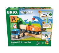 Brio World - 33878 - Circuit Transport Fret - Coffret complet 19 pièces tunnel et grue pivotante - Transport de marchandises - Circuit de train en bois - Dès 3 ans