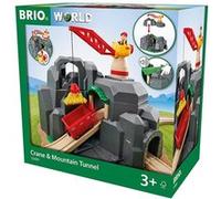 Brio World 33889 Plateforme grue et tunnels multifonctions Jaune G