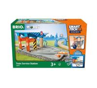 Brio World - 33975 - Station de Services Smart Tech Sound - Accessoire pour Circuit de Train en Bois - Actions de Jeu STEM - Jouet pour garçons et Filles dès 3 Ans