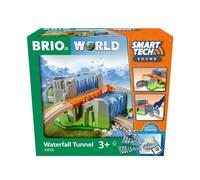 BRIO World - 33978 - Pont et Tunnel Cascade Smart Tech Sound - Accessoire pour Circuit de Train en Bois - Actions de Jeu STEM - Jouet pour garçons et Filles à partir de 3 Ans