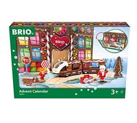 BRIO World 36001 Adventskalender - Weihnachtlicher Holzeisenbahn-Spaß mit einer Überraschung hinter jedem Türchen - Empfohlen ab 3 Jahren und kompatibel mit allen Elementen der BRIO World