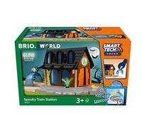 BRIO World - 36007 - Gare Fantome Smart Tech Sound - Accessoire pour Circuit de Train en Bois - Actions de Jeu STEM - Jouet pour garçons et Filles dès 3 Ans