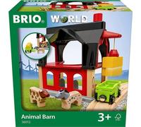 BRIO World - 36012 - Grange des animaux - Accessoire pour circuit de train en bois - Jouet pour garçons et filles des 3 ans