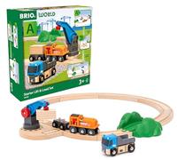 BRIO® WORLD Set de démarrage train de marchandises avec grue