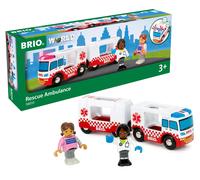 BRIO World - 36035 - Camion Ambulance Son et Lumière - Piles incluses - pour Cir
