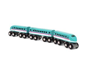 BRIO World - 36086 Train Shinkansen Series E5 Hayabusa - Trains du Monde | Train Miniature en Bois pour Les Enfants à partir de 3 Ans