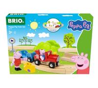 BRIO World - 36123 - Circuit Peppa Pig - Coffret Complet de 18 pièces avec Figurines Peppa Pig et George - Circuit de Train en Bois - Jouet Mixte à partir de 3 Ans
