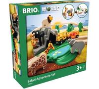 Brio World Circuit Reportage Safari - Coffret complet 26 pièces - Circuit de train en bois - Ravensburger - Mixte dès 3 ans - 33960
