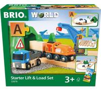 Brio World Coffret de démarrage train de marchandises avec grue