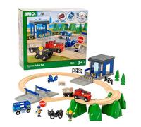 BRIO World - Coffret Intervention de Police - Circuit de Train Enfant Miniature - Thème de la Police - Enfants à Partir de 3 Ans - 34 Pièces de Haute Qualité - 33845