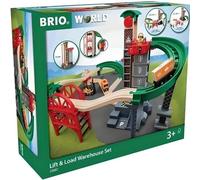BRIO World Grand Circuit Plateforme Multimodale - Coffret 32 pieces - Circuit de train en bois - Ravensburger - Des 3 ans - 33887