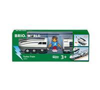 Brio World Train électrique – Locomotive à piles Super Rapide 36003, connexion aimantée, dès 3 ans