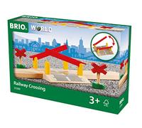 Brio - Circuits de train en bois - Passage à niveau - Jaune - 33388