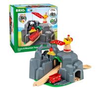 Brio World- Plateforme Grue et Tunnels | Accessoire pour circuit de train en bois - Jouet pour garçons et filles à partir de 3 ans