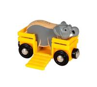Brio World WAGON ET ELEPHANT, 33969, Jaune