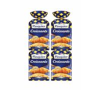 Brioche Pasquier Croissants au Levain, Sans Conservateur, 4 Lots de 8 Croissants, 4 x 320g
