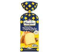 BRIOCHE PASQUIER - Tranches Gourmandes moelleuses et savoureuses, Brioche tranchée 450g - Lot De 4