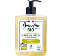 Briochin depuis 1919 - Fleur de Savon Gel Lavant Mains d'Origine Naturelle Verveine 400 ml Idéal tous types de peaux Certifié Bio Cosmos Organic Fabrication Locale Française