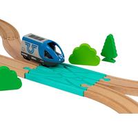 Briocks® - Échangeur 2 Voies pour Train en Bois - Compatible avec BRIO, Thomas, Lillabo, IKEA, Melissa & Doug, Oxybul, Playtive et Bien d’Autres !