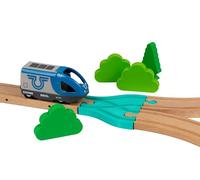 Briocks® - Intersection en Y parallèle pour Train en Bois - Compatible avec BRIO, Thomas, Lillabo, IKEA, Melissa & Doug, Oxybul, Playtive et Bien d’Autres !