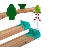 Briocks® - Lot de 2 Butées de Circuit pour Train en Bois - Compatible avec BRIO, Thomas, Lillabo, IKEA, Melissa & Doug, Oxybul, Playtive et Bien d’Autres !