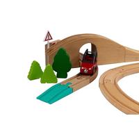 Briocks® - Lot de 4 Rampes d’entrée/de Sortie pour Train en Bois - Compatible avec BRIO, Thomas, Lillabo, IKEA, Melissa & Doug, Oxybul, Playtive et Bien d’Autres !