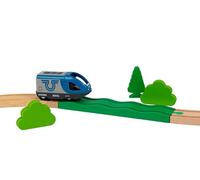 Briocks® - Piste de Circuit bosselée 20 cm pour Train en Bois - Compatible avec BRIO, Thomas, Lillabo, IKEA, Melissa & Doug, Oxybul, Playtive et Bien d’Autres !