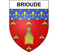 Brioude 43 ville sticker blason écusson autocollant adhésif - Taille : 4 cm