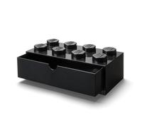 Brique 8 tenons avec tiroir - noir