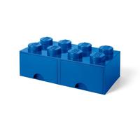 Brique 8 tenons avec tiroirs - bleu