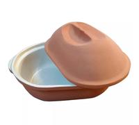 Brique à rôtir Poulet en Terre cuite Cocotte Plat a four émaillé Terrine en terre cuite - Terracota SC
