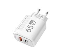 Brique de chargeur multiport, chargeur rapide | Prise brique à charge rapide USB C 65 W,Adaptateur de voyage à prise de charge rapide murale portable pour ordinateurs portables, téléphones et lecteurs