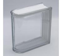 Brique de construction basique en verre transparent - 19 x 19 x 8 cm