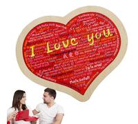 Brique de construction de cœur, puzzle en forme de cœur | Puzzles en briques en forme de coeur | Décoration romantique pour anniversaire, décoration romantique, cadeaux de Saint-Valentin pour femmes e