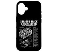 Brique de Construction de Jouets - Blocs brevetés - Maître de Construction Coque pour iPhone 16