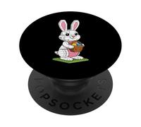 Brique de Construction Happy Easter - Brique Lapin de Pâques PopSockets PopGrip Adhésif