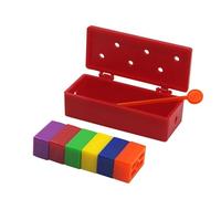 Brique de prédiction arc-en-ciel - Accessoire magique pour prédictions, blocs en PVC colorés, idéal pour les spectacles de magie et les enfants, 6,3 x 2,6 cm