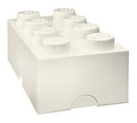 Brique de rangement blanc 8 plots LEGO® Sablon Multicolore G