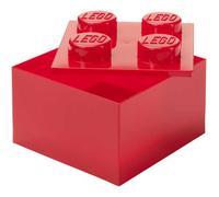 Brique de Rangement cube Lego translucide - Rouge