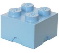 Brique de rangement empilable avec tiroir 4 plots LEGO Bleu ciel
