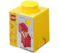 Brique de Rangement Lego 1 tenon 1,2 litre - Jaune