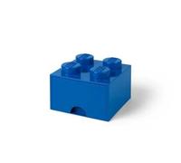 Brique de Rangement LEGO 1 tiroir 4 tenons - Bleu