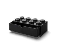 Brique de Rangement Lego 1 tiroir 8 tenons - Noir