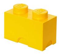 Brique de Rangement Lego 2 tenons 2,6 Litres - Jaune