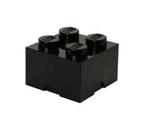 Brique de rangement Lego 4 tenons 5,7 litres - Noir