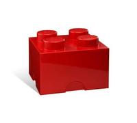 Brique de rangement Lego 4 tenons 5,7 litres - Rouge