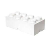 Brique de rangement Lego 8 tenons 12 Litres - Blanc