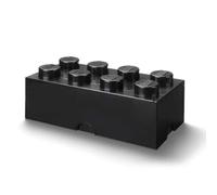 Brique de rangement Lego 8 tenons 12 Litres - Noir